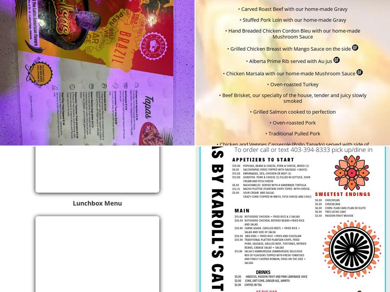 Salsas by Karoll's Catering Menu