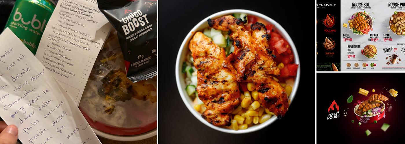 Restaurant Poulet Rouge Galeries Chagnon Menu