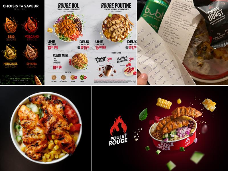 Restaurant Poulet Rouge Galeries Chagnon Menu