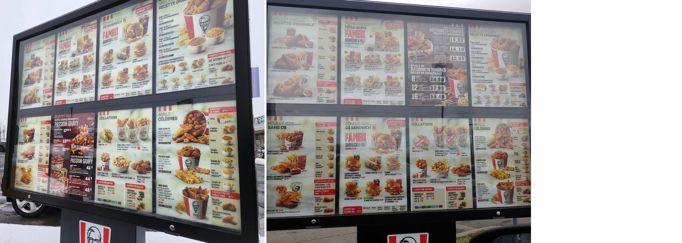 PFK Menu