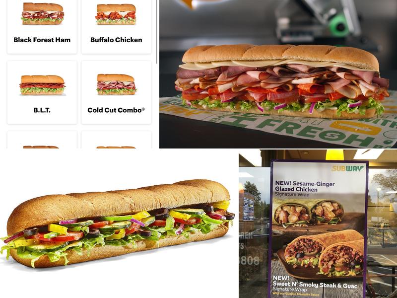 Subway Menu