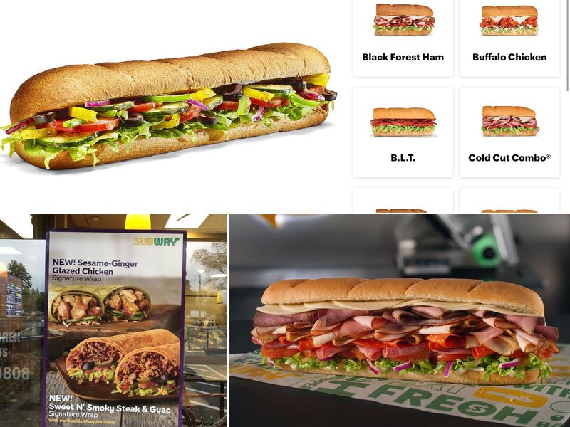 Subway Menu