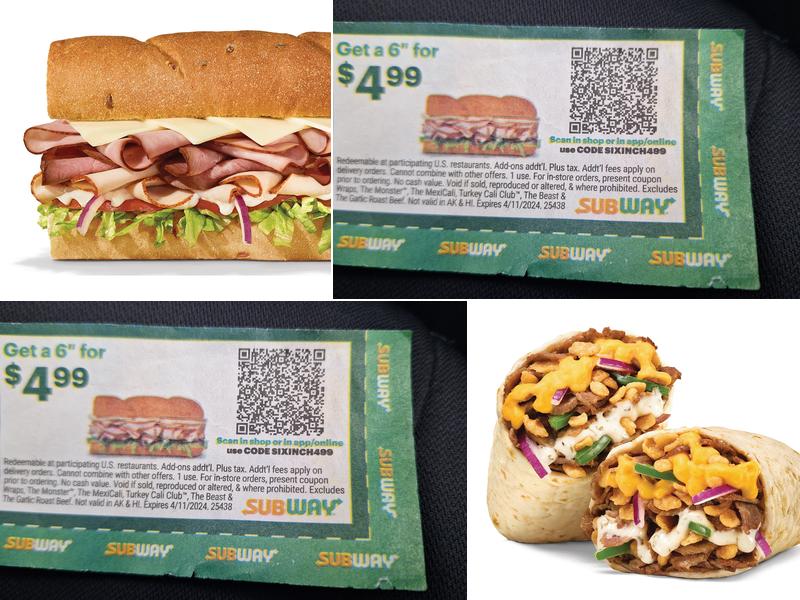 Subway Menu