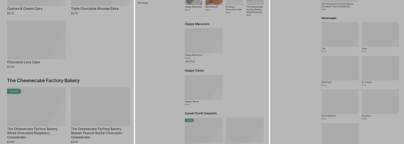 Happy Macaron Menu
