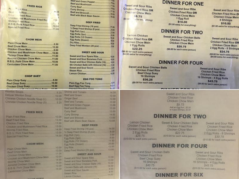 Wayne's Cafe Menu
