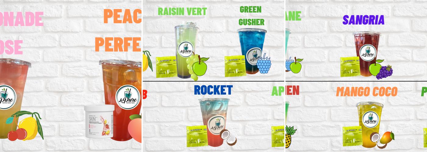 Le Pure Nutrition Menu