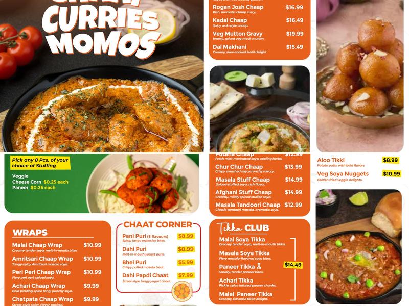 Punjabi Chaap Corner Dixie Menu