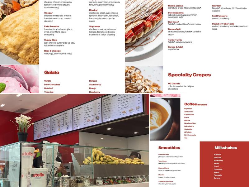 Crepe Delicious Menu