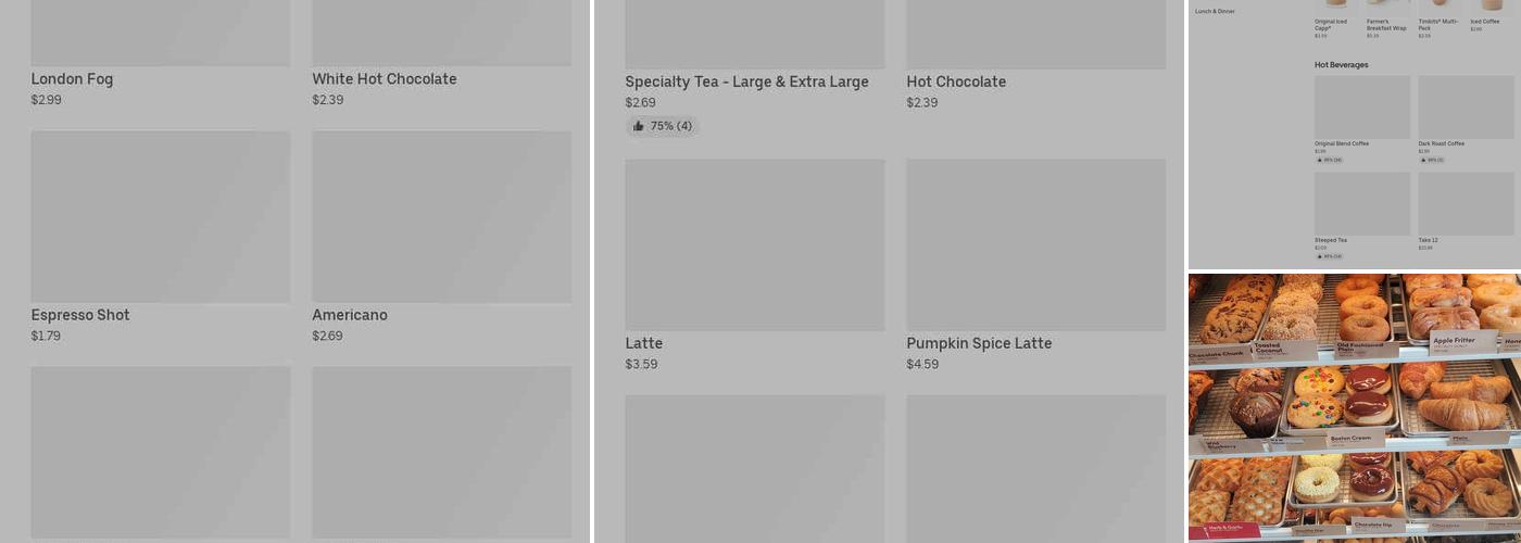 Tim Hortons Menu