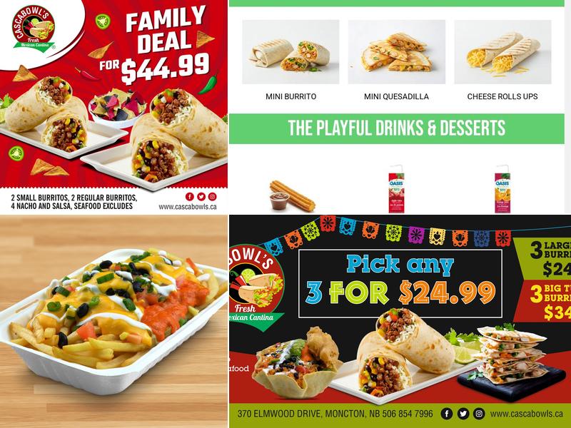 CascaBowl's Fresh Mexican Cantina Menu