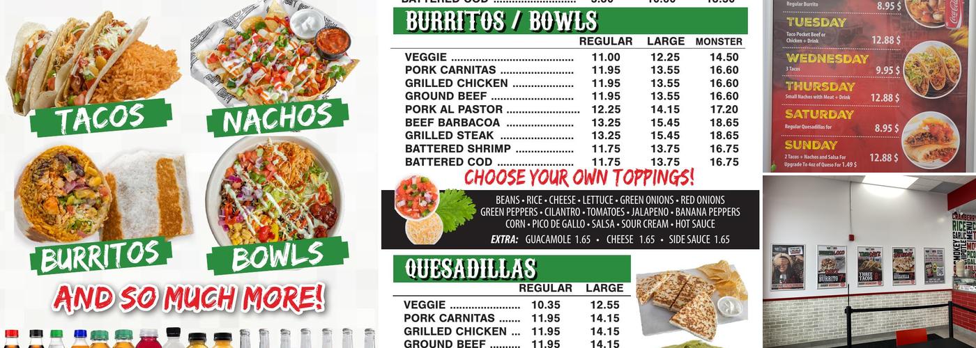 Taco Boyz Menu
