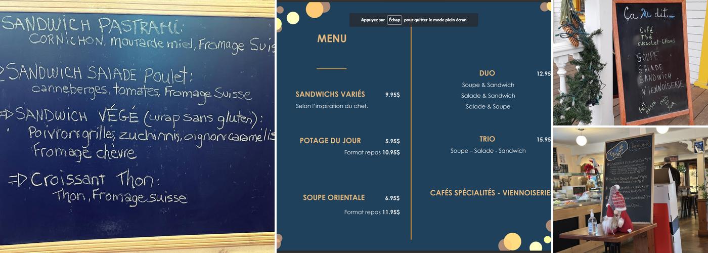 Ça me dit.... Menu