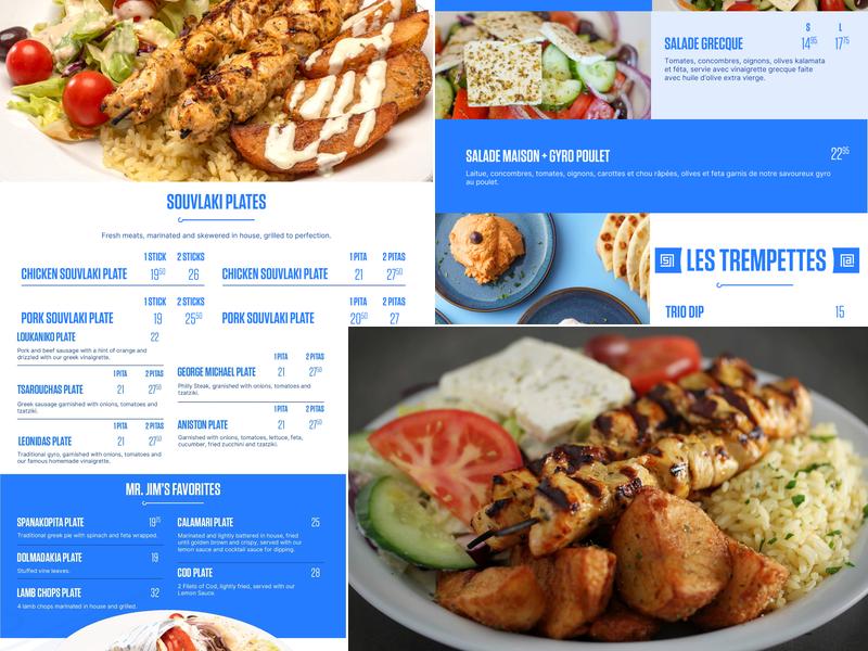 Souvlaki Authentique Lachine Menu
