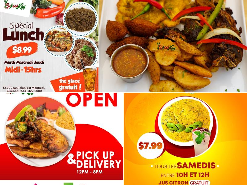 EpicesKay Caribbean food nourriture Menu