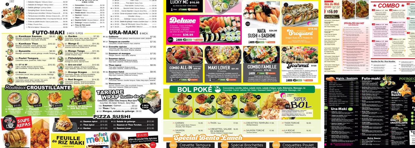 Mc Sushi Menu