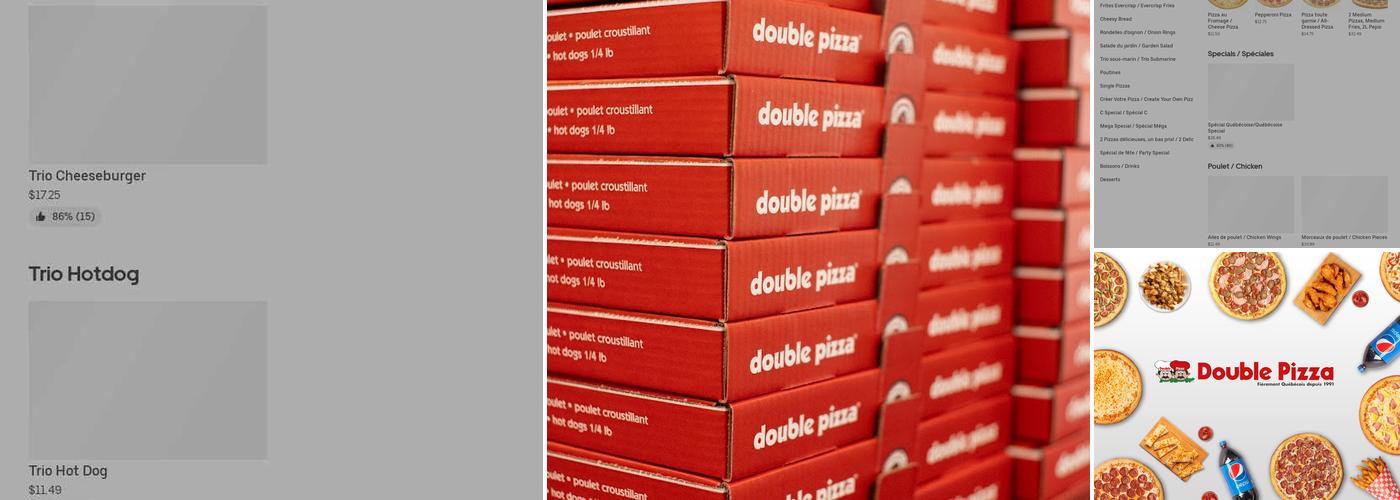 Double Pizza Menu