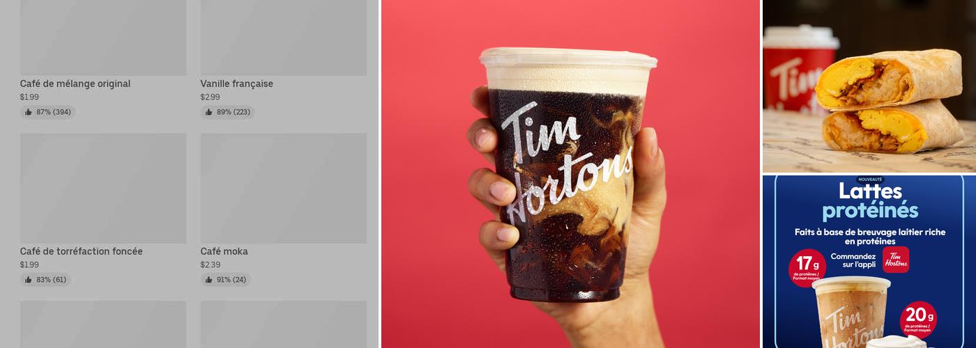 Tim Hortons Menu