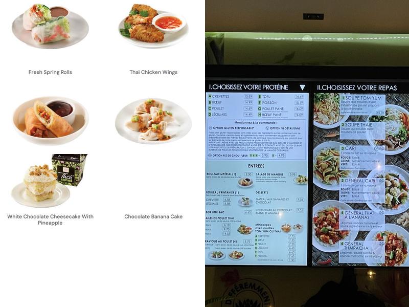 Thai Express Restaurant Mont-Royal Menu