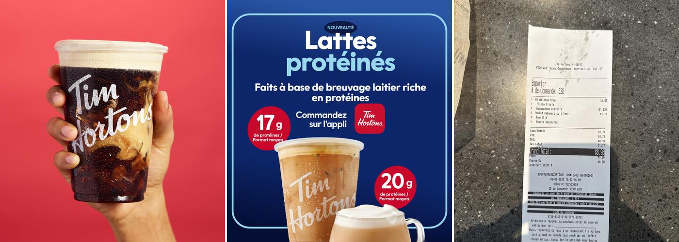 Tim Hortons Menu