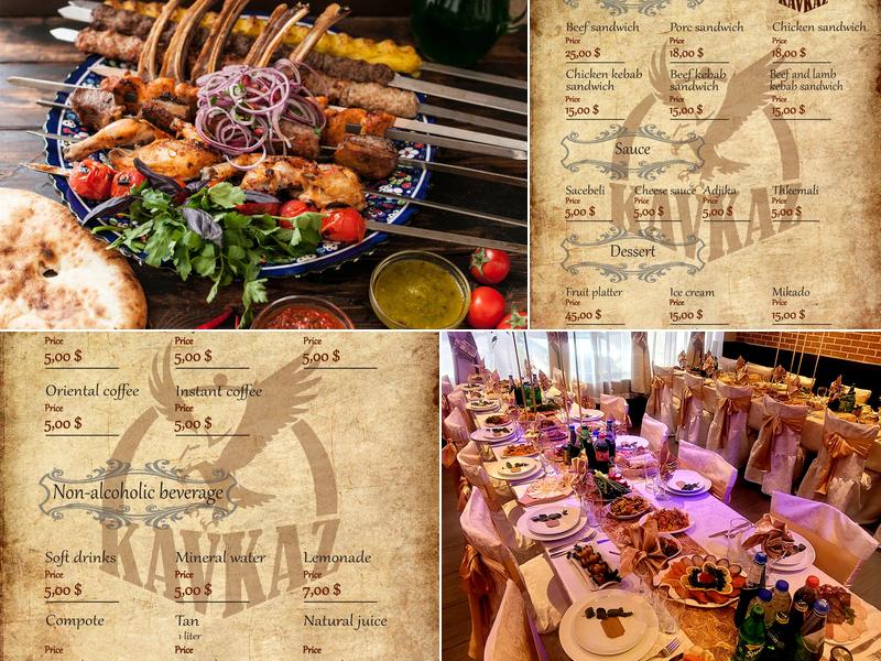 Kavkaz Menu