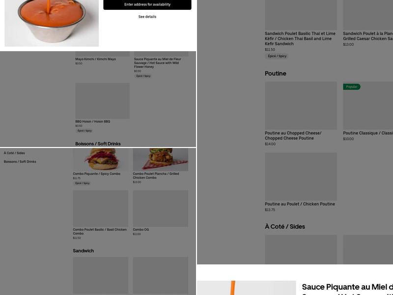 Casse ta Croûte Menu