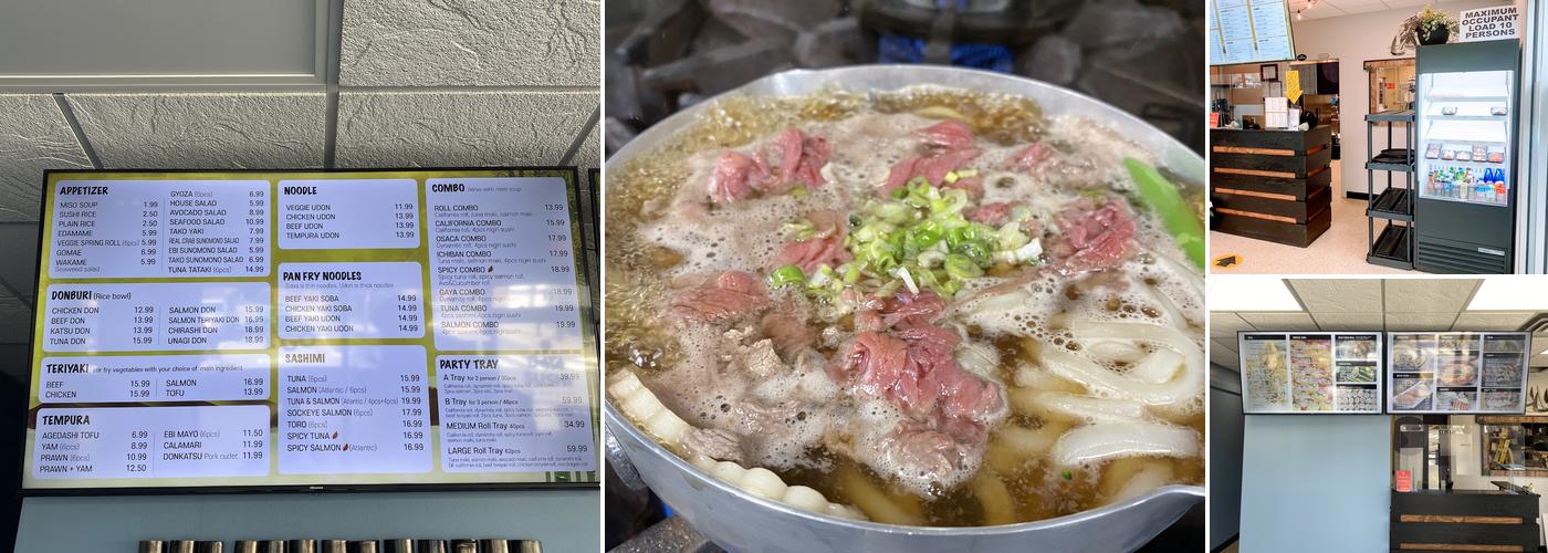 Gaya Sushi Nanaimo Menu