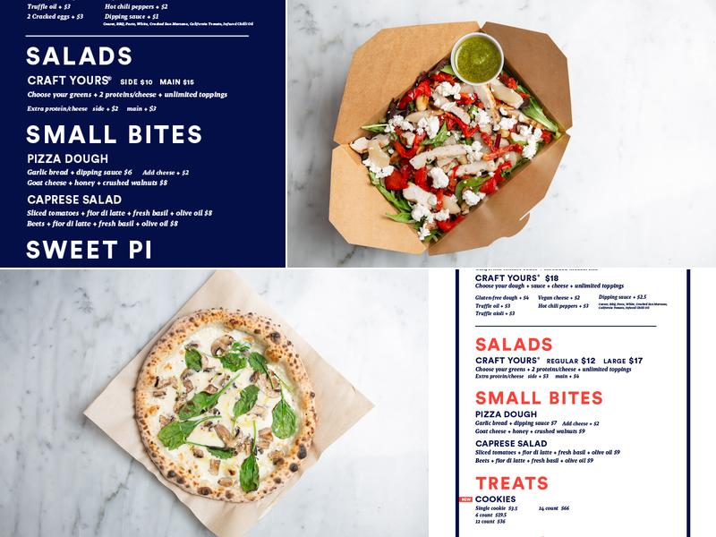 Pi Co. Pizza Bar Menu