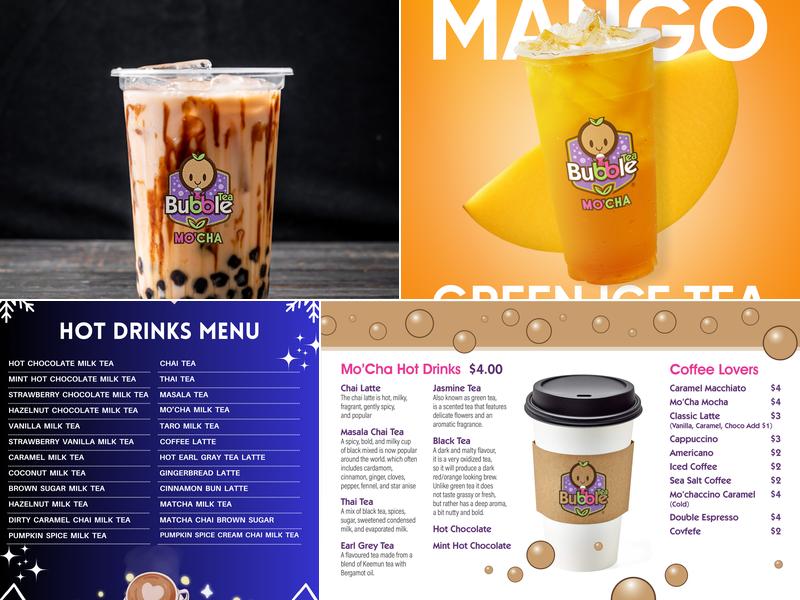 Mo'Cha Bubble Tea - Orangeville Menu