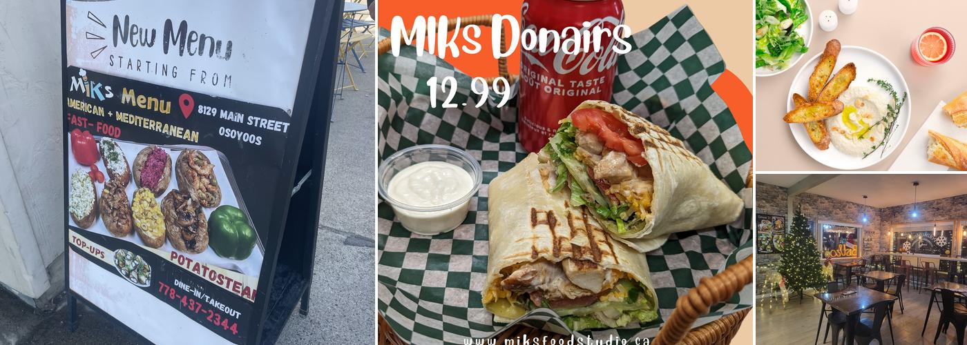 MIKS Food Studio Menu