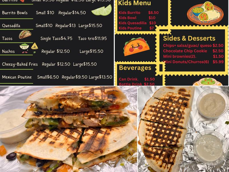 Burrito Xpress Menu