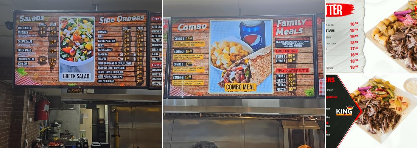 Bank Shawarma & Poutine Menu
