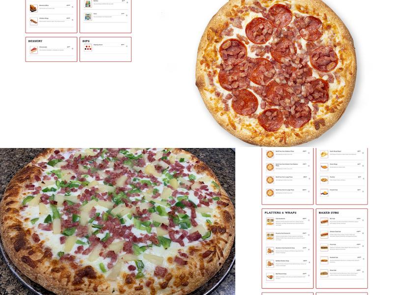 Kouzina Pizza Menu