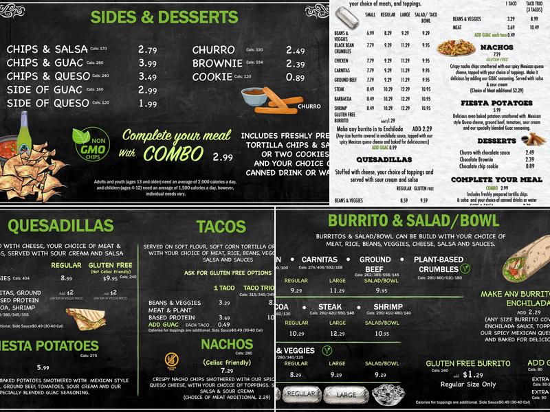 Guac Mexi Grill Menu