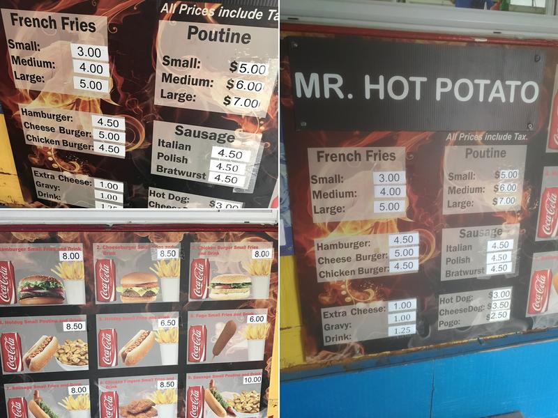 Mr. Hot Potato Menu