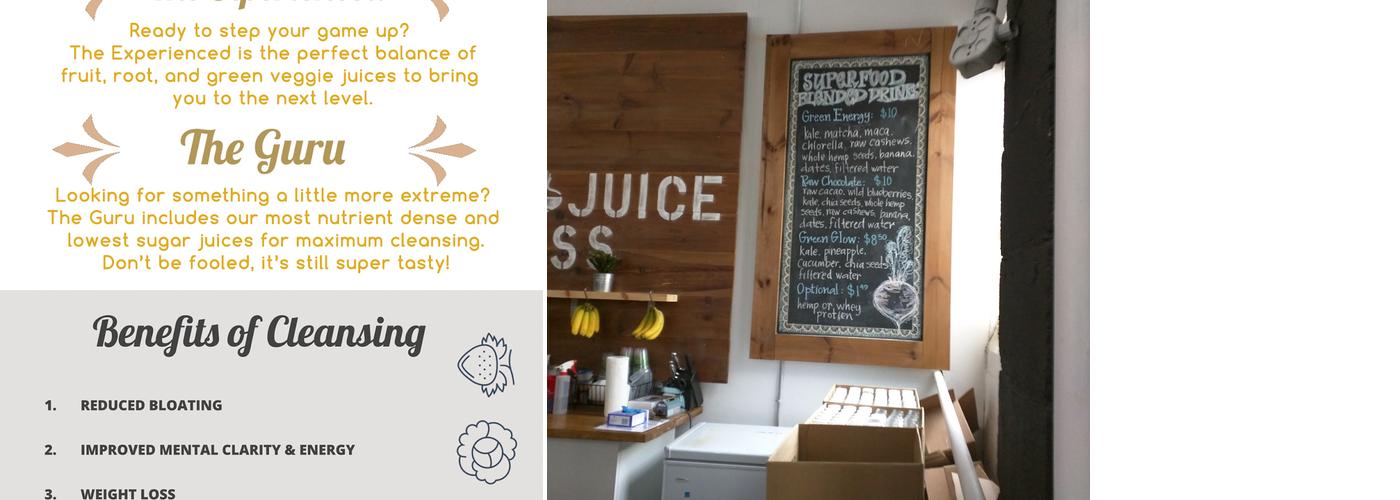 JOOS Up Your Life Menu