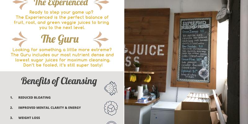 JOOS Up Your Life Menu