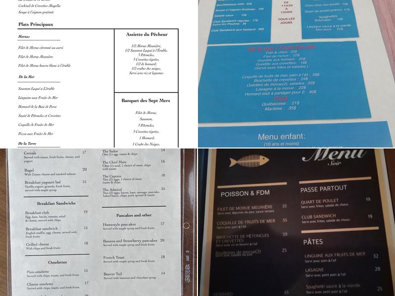 La Morutière Menu