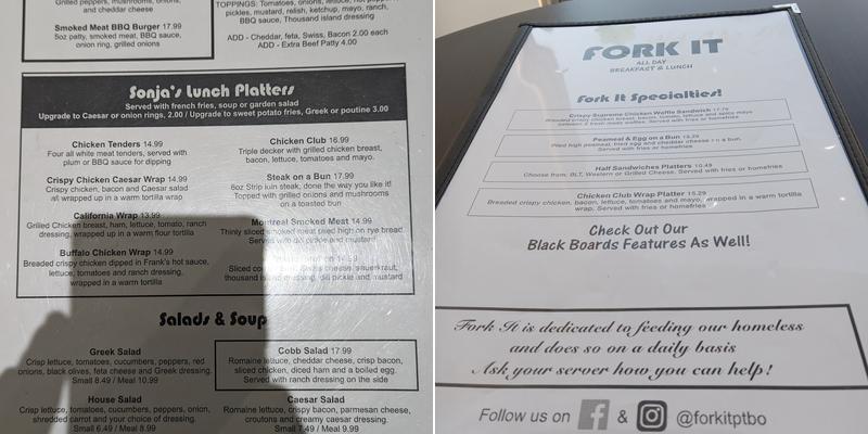 Fork It Menu
