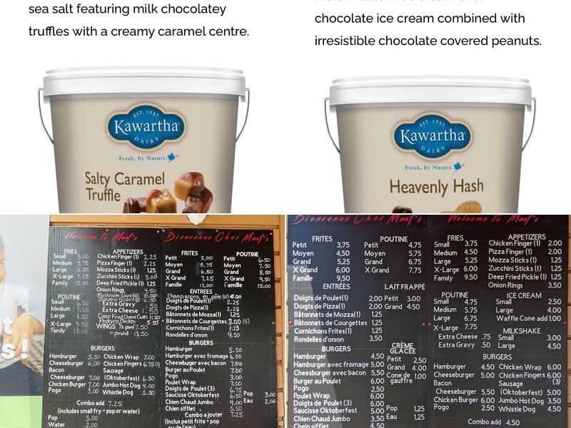 Murf's Chip Stand / Casse-croute Menu