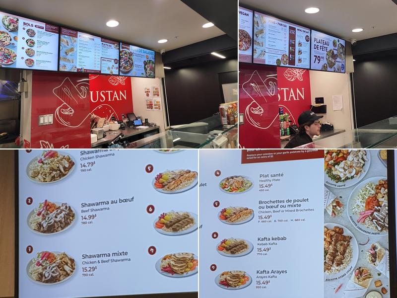 Restaurant Boustan Menu