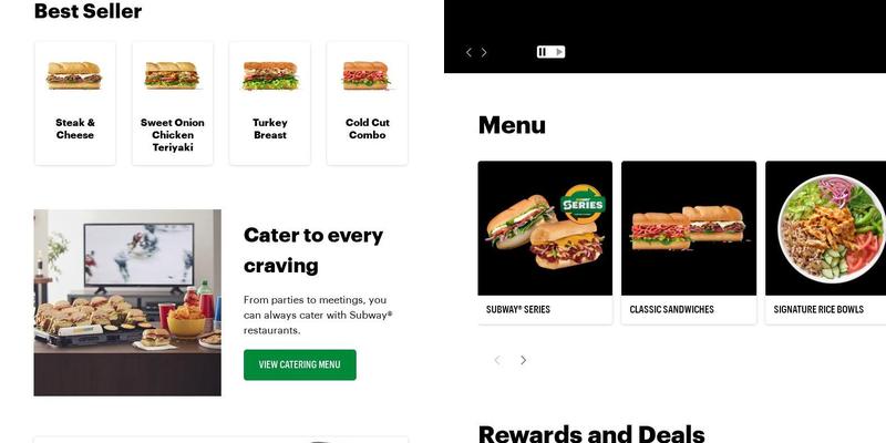 Subway Menu