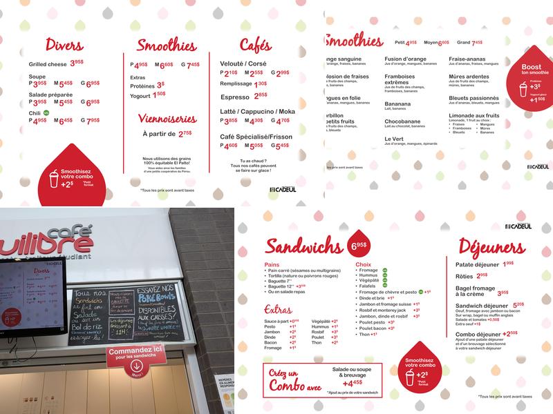 Café Équilibre Menu