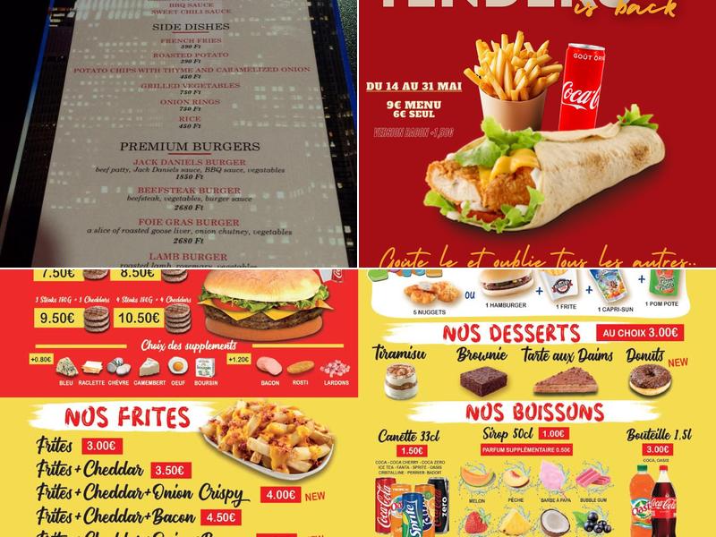 BURGER LAND Menu
