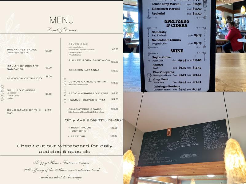 The Den by Moonshine Coffee Menu