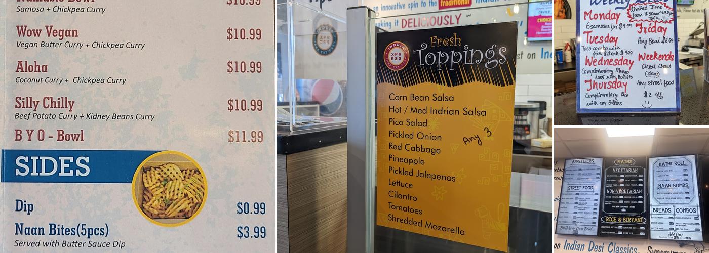 Da India Curry Xpress Menu