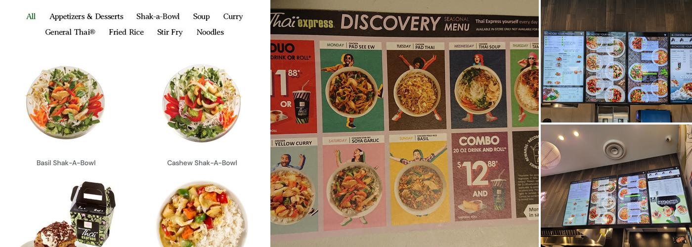 Thai Express Menu
