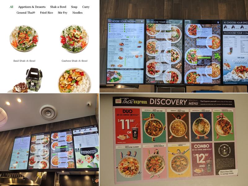Thai Express Menu