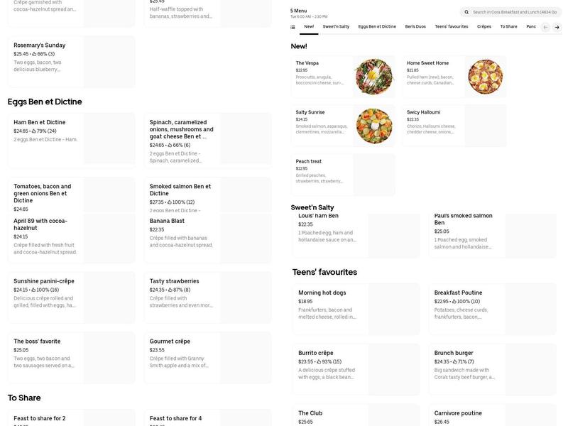 Panini Grill Sandwich Menu