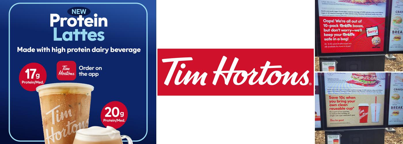 Tim Hortons Menu