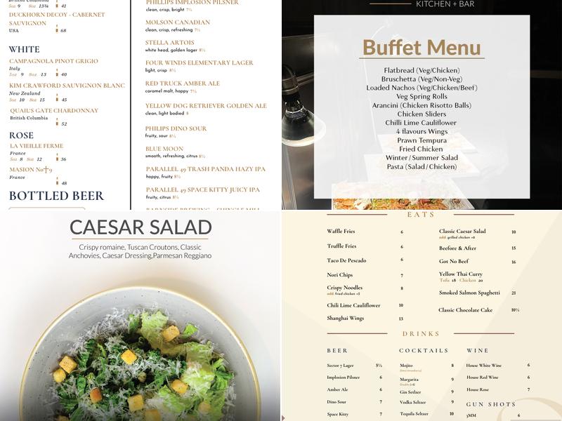Sector 7 Kitchen + Bar Menu